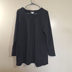 Pure Jill Gray Womens Shirt size large